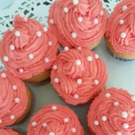 Rosafarbene Cupcakes