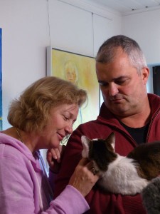 Fundkatze Sissi wird von ihren Besitzern abgeholt