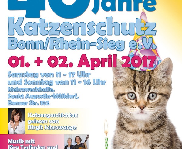 Einladung zum Jubiläumsfest „40 Jahre Katzenschutz“